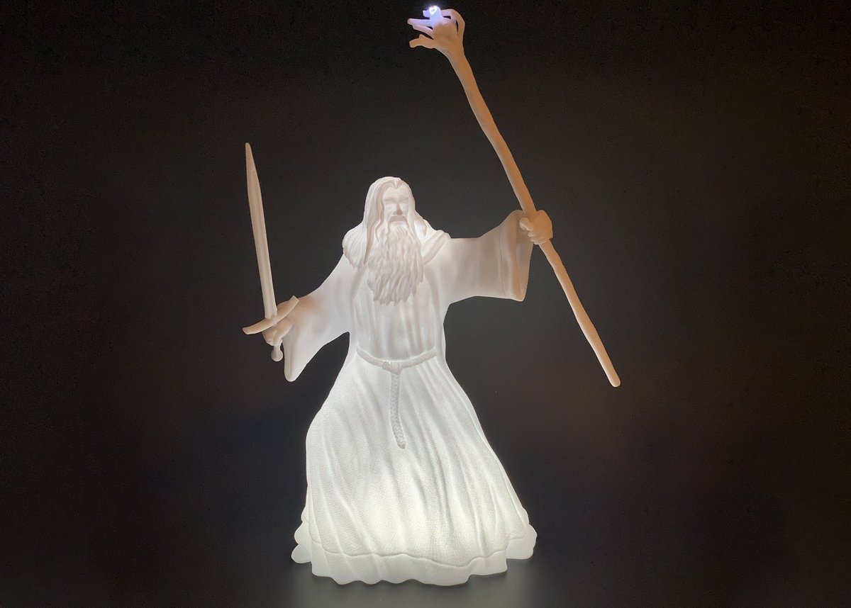 litartifacts's tweet image. Gandalf Lamp Night Light 14" (36cm) with lighted LED Staff Figurine Wizard LOTR Hobbit LED etsy.me/40VAajw