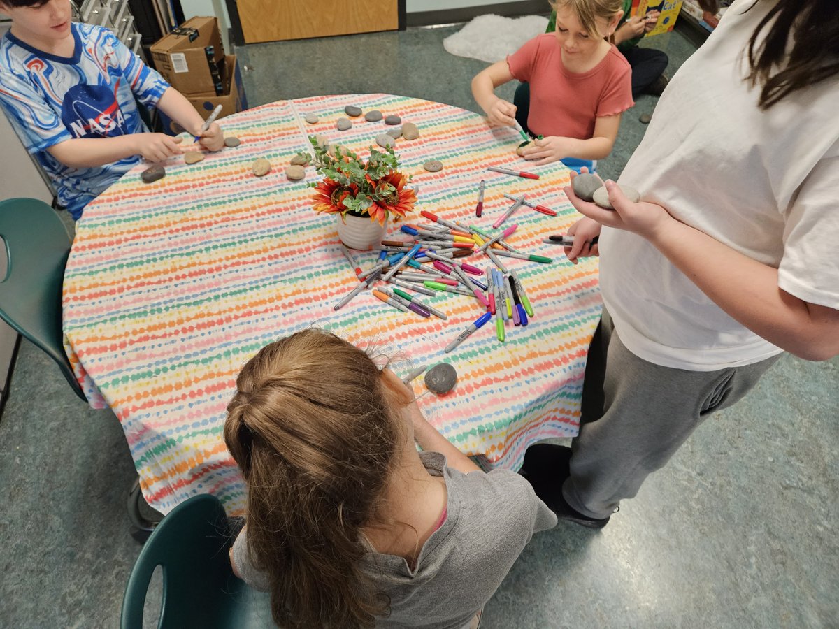 The equity group met and made kindness rocks! They hid them around on all three playgrounds for the all students to enjoy!