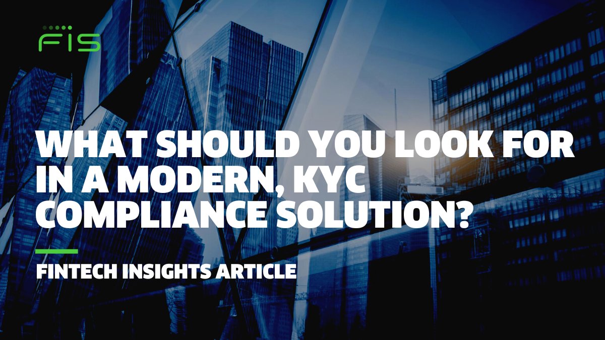 FISGlobal's tweet image. It is imperative to know who you are truly doing business with. That begs the question, what should you look for in a modern, global Know Your Customer compliance solution? Learn more: spr.ly/6013OG5UP

#KYC #FintechInsights