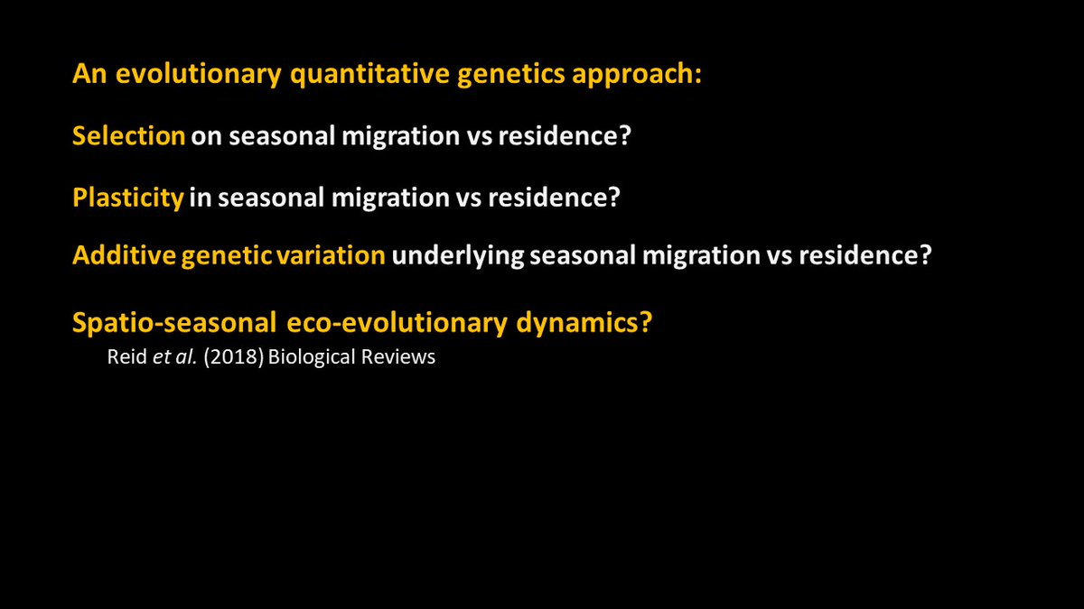 janemreid1's tweet image. #BOU2023 #ALFREDNEWTONLECTURE 3/18 We use evolutionary quantitative genetics to predict eco-evolutionary dynamics of seasonally mobile populations, and quantify responses to environmental perturbations. #quantgen
onlinelibrary.wiley.com/doi/full/10.11…