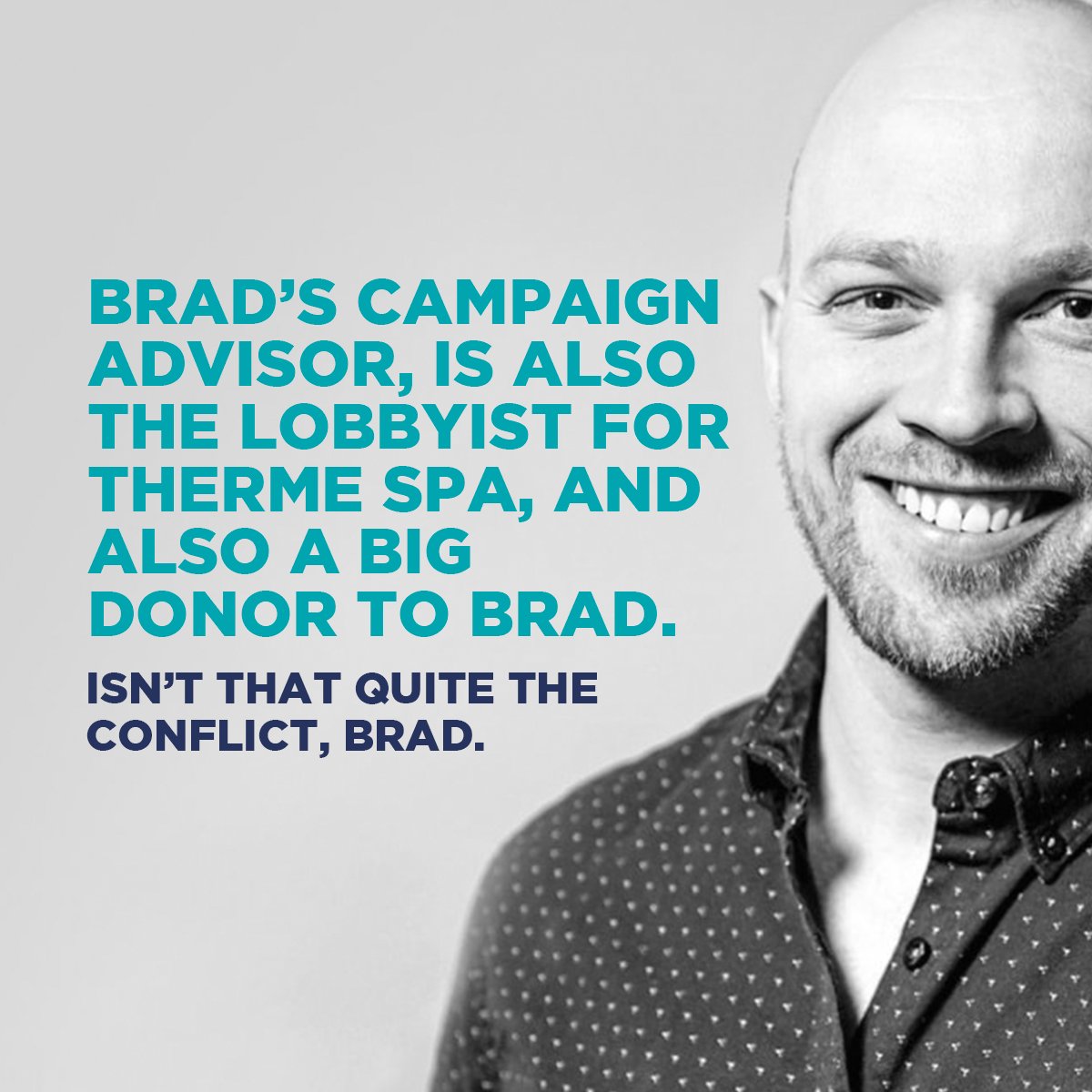 BREAKING: ONE OF BRAD BRADFORD'S MAYORAL ADVISORY COMMITTEE MEMBERS, WHO IS THE LOBBYIST FOR THERME SPA, ALSO HAPPENS TO BE A BIG DONOR TO BRAD - WE'VE UNCOVERED EVEN MORE THAT WILL BE ON CONFLICTEDBRAD.CA SOON #TOpoli
