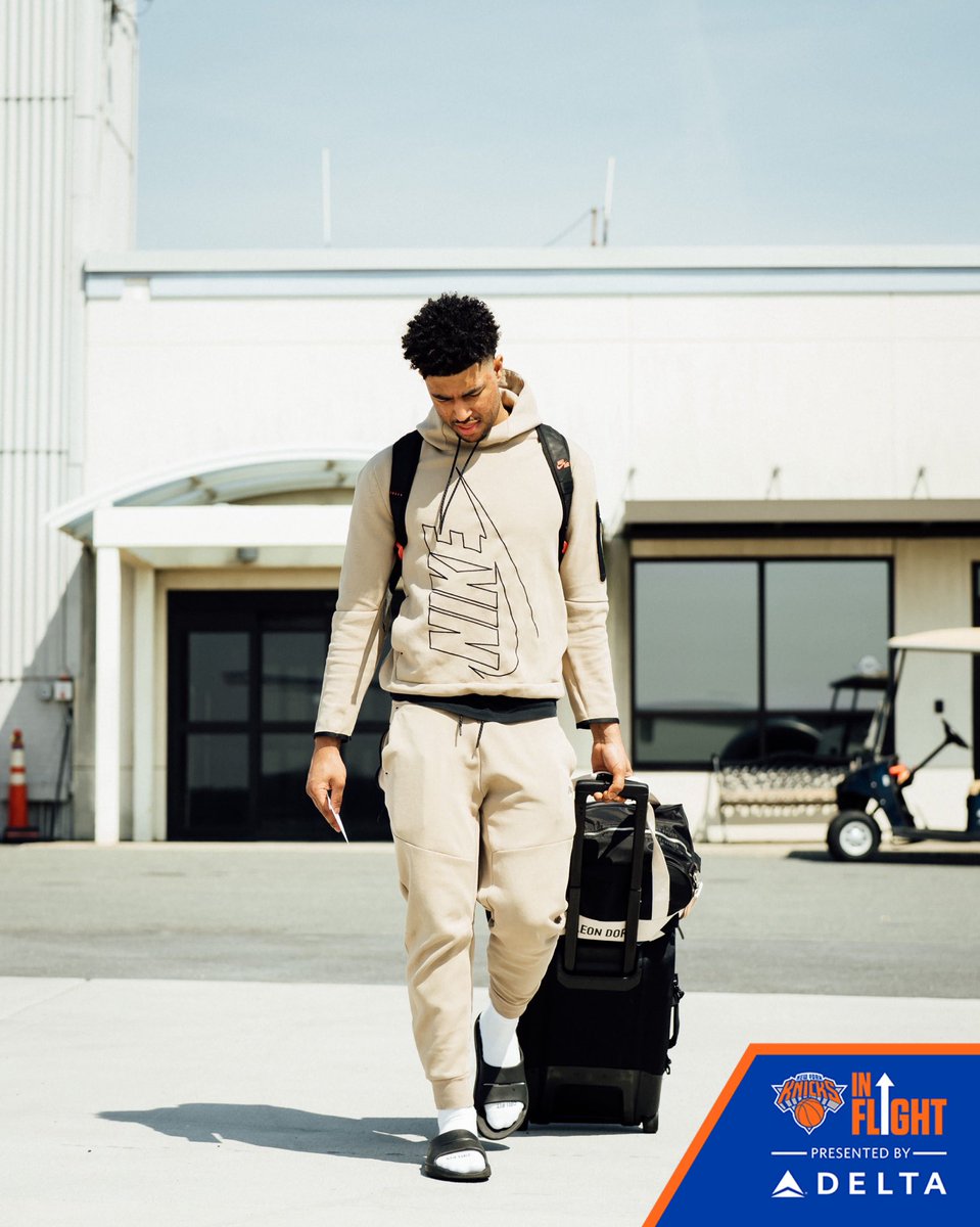 nyknicks's tweet photo. Next Stop: Indiana ✈️ https://t.co/1gxu9oFtrO