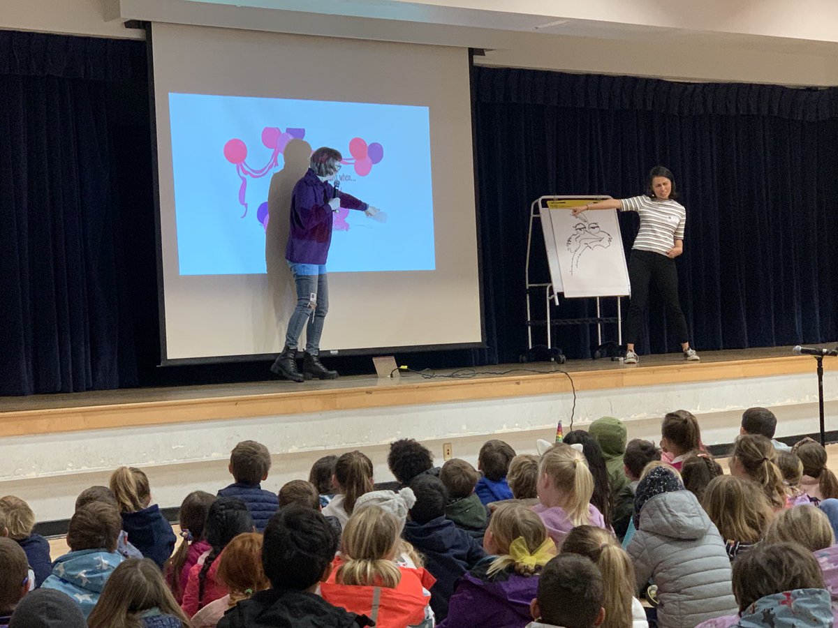 LCM_Libraries's tweet photo. Thank you ⁦⁦@haleshannon⁩ and Leuyen Pham for bringing Kitty-Corn joy to our schools! ⁦@bookpassage⁩ ⁦@NC_Hawks⁩ ⁦@Cove_School⁩ #PartyHeartyKittyCorn https://t.co/iAyPZvZg2P