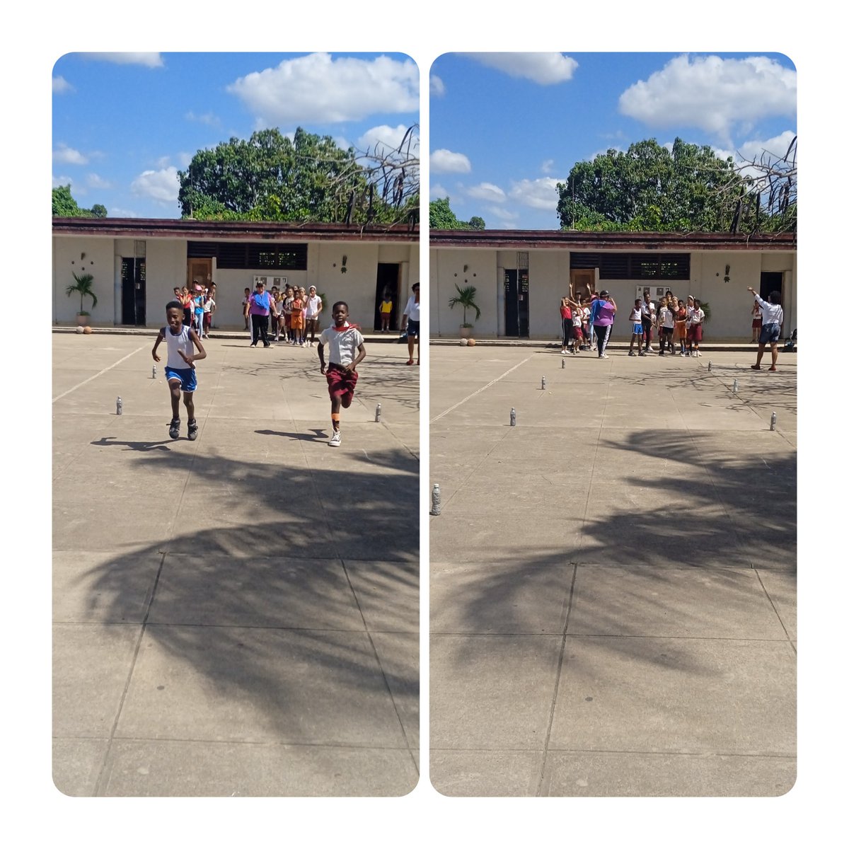 Siguen las actividades y nuestros pioneros disfrutando de un encuentro deportivo.
Dme Camaguey.
#CubaMined 
<a href="/DmeCamaguey/">Dirección Municipal de Educación Camaguey</a> 
<a href="/DPECAMAGUEY/">Dirección Provincial Educación Camagüey</a>