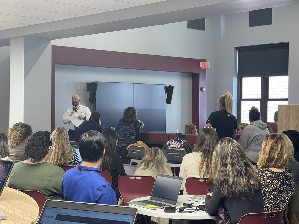 Faculty meeting in our new spaces! <a href="/GoGCMSPrincipal/">Matthew Samuelson</a> <a href="/GCPSSupt/">Kusum Sinha GCUFSD</a> <a href="/GCAsstSupHRLD/">Nanine McLaughlin</a> <a href="/ddfasano41/">Daniel Fasano, Ed.D.</a>