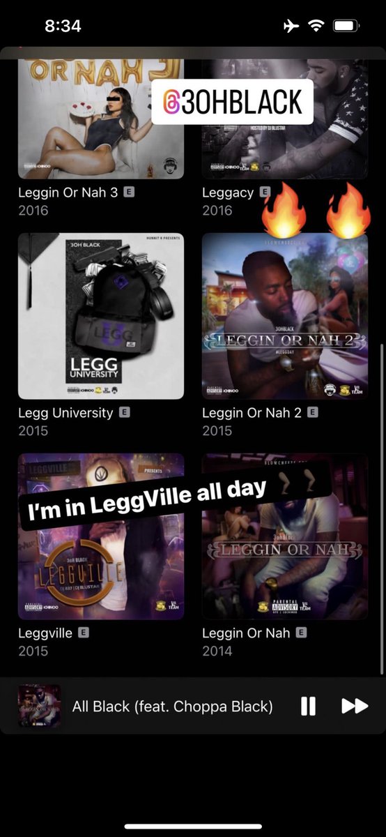 3ohblack's tweet photo. All them old mixtapes on Apple Music now I’m going down memory lane slim 🔥🔥🔥🔥 #LegginOrNah #LeggVille #Leggacy #LeggUniversity https://t.co/4X0VN7u1WL