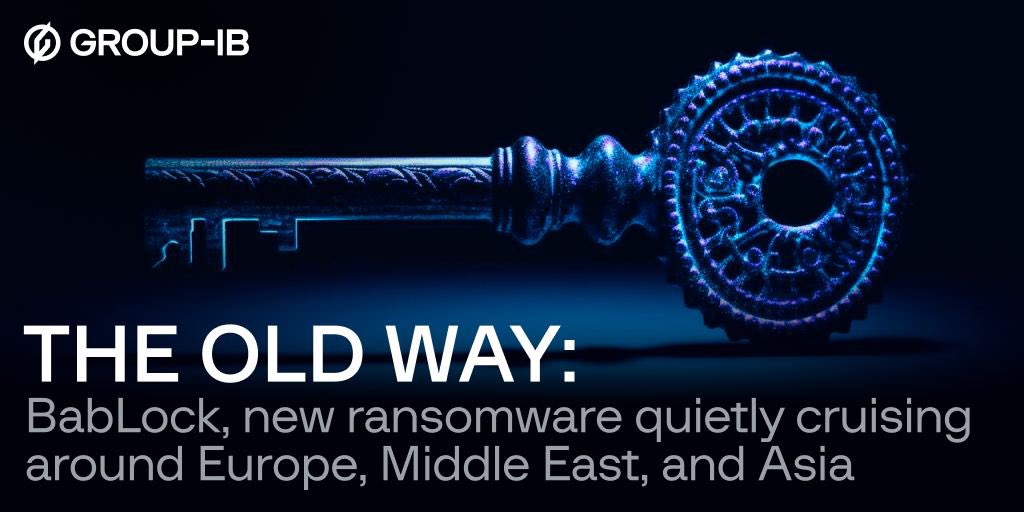 GroupIB's tweet photo. Read our new blog post to get a comprehensive description of the #BabLock attack: their toolset, the strain’s samples for Windows, ESXi, and Linux as well as the group's TTPs:
https://t.co/s3RHEUnuOs
#ransomware https://t.co/6grsvccAre