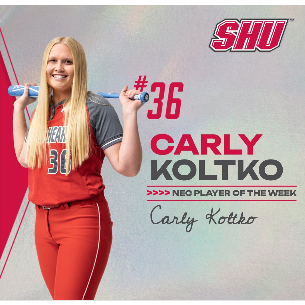 sacredheartsb's tweet photo. ✌️ more @necsoftball weekly awards for the Pios this afternoon, as Carly Koltko was tabbed the NEC Player of the Week and Emily Heath was named Co-Rookie of the Week‼️

📰 - https://t.co/HyBDNOuIyC

#WeAreSHU
#RollPios
❤️🥎 https://t.co/p1ICYW5flL