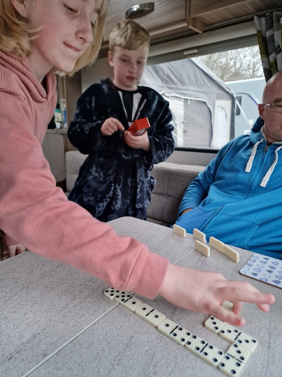 DundonMichelle's tweet photo. Day 3 of Easter hols and learning to play domino's #mathsisreal @Griff_1B @Griff_DEPUTY @GMissriley @Griff_3CK https://t.co/wfppb4TiBy