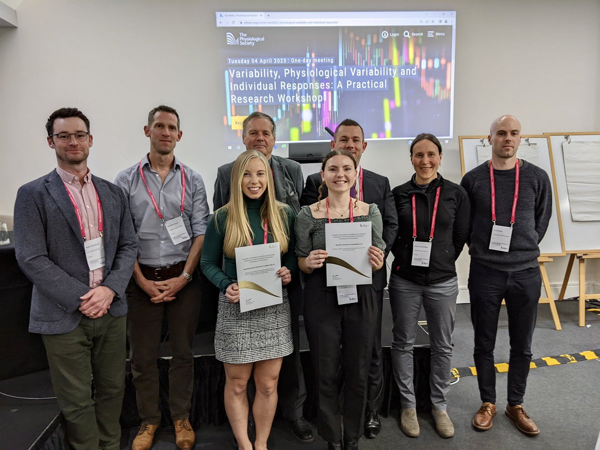 Samantha Rowland (@rowland_sn) on Twitter photo Thank you <a href="/ThePhySoc/">The Physiological Society</a> for the opportunity to deliver a talk during today’s #variability workshop! 📈🤩
Great to interact with experts <a href="/AdiMcSlo/">Adam McDonnell</a>, Jo Corbett <a href="/sportaerztin/">Anne H.</a> <a href="/DrBSteamjets/">James Betts</a> <a href="/stephensenn/">Stephen John Senn</a> & learn about approaching the assessment of inter & intra-individual variability💡 Thank you <a href="/ThePhySoc/">The Physiological Society</a> for the opportunity to deliver a talk during today’s #variability workshop! 📈🤩
Great to interact with experts <a href="/AdiMcSlo/">Adam McDonnell</a>, Jo Corbett <a href="/sportaerztin/">Anne H.</a> <a href="/DrBSteamjets/">James Betts</a> <a href="/stephensenn/">Stephen John Senn</a> & learn about approaching the assessment of inter & intra-individual variability💡