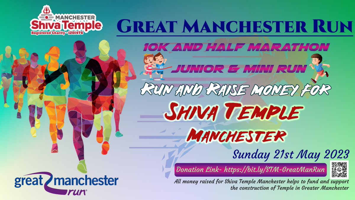 shivatempleman's tweet photo. #GreatManchesterRun As part of fund raising activities for Shiva Temple Manchester, around 15 of us, including 4 kids are participating in the Great Manchester Run 2023. #manchesterrun #manchestermarathon #halfmarathon #shivatemple #shivatemplemanchester #manchestershivatemple https://t.co/JJHlzfvvhP