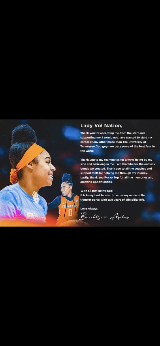 more life…🤍 thank you lady vol nation !