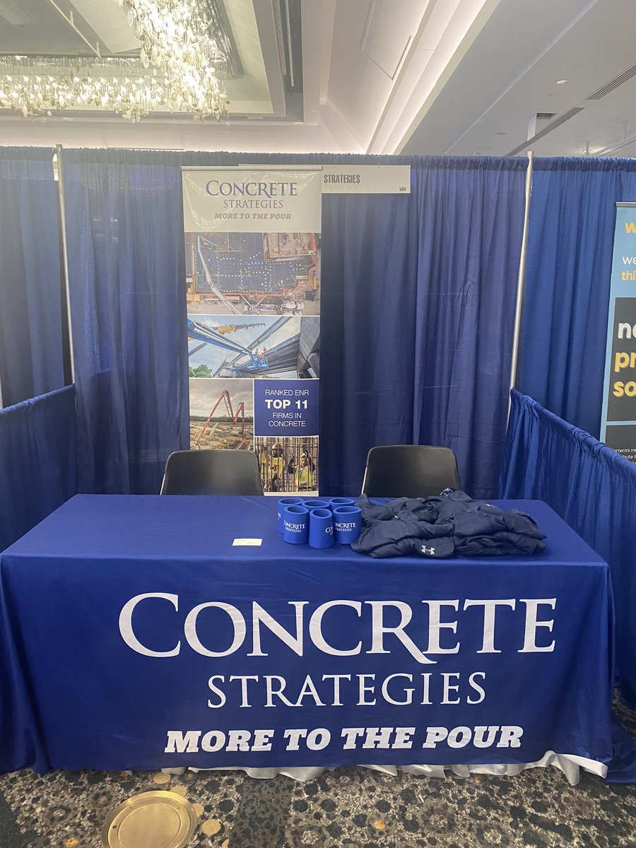 ConcreteStrateg's tweet photo. Our first day yesterday at the @ConcreteACI Convention went great! There’s still time left to come meet with us. We hope to see you at booth 504! #moretothepour #concrete #aci #aciconcreteconvention #concreteaci https://t.co/qURXTMyjZ9