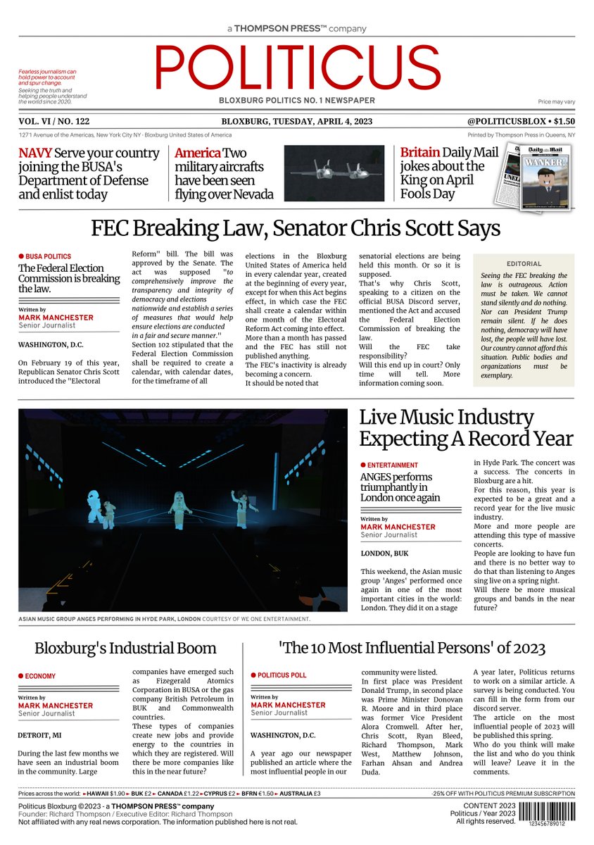 ⭕️ POLITICUS | ❤️📰

▫️ Today’s frontpage!

🗞 | Vol. 6, No. 122