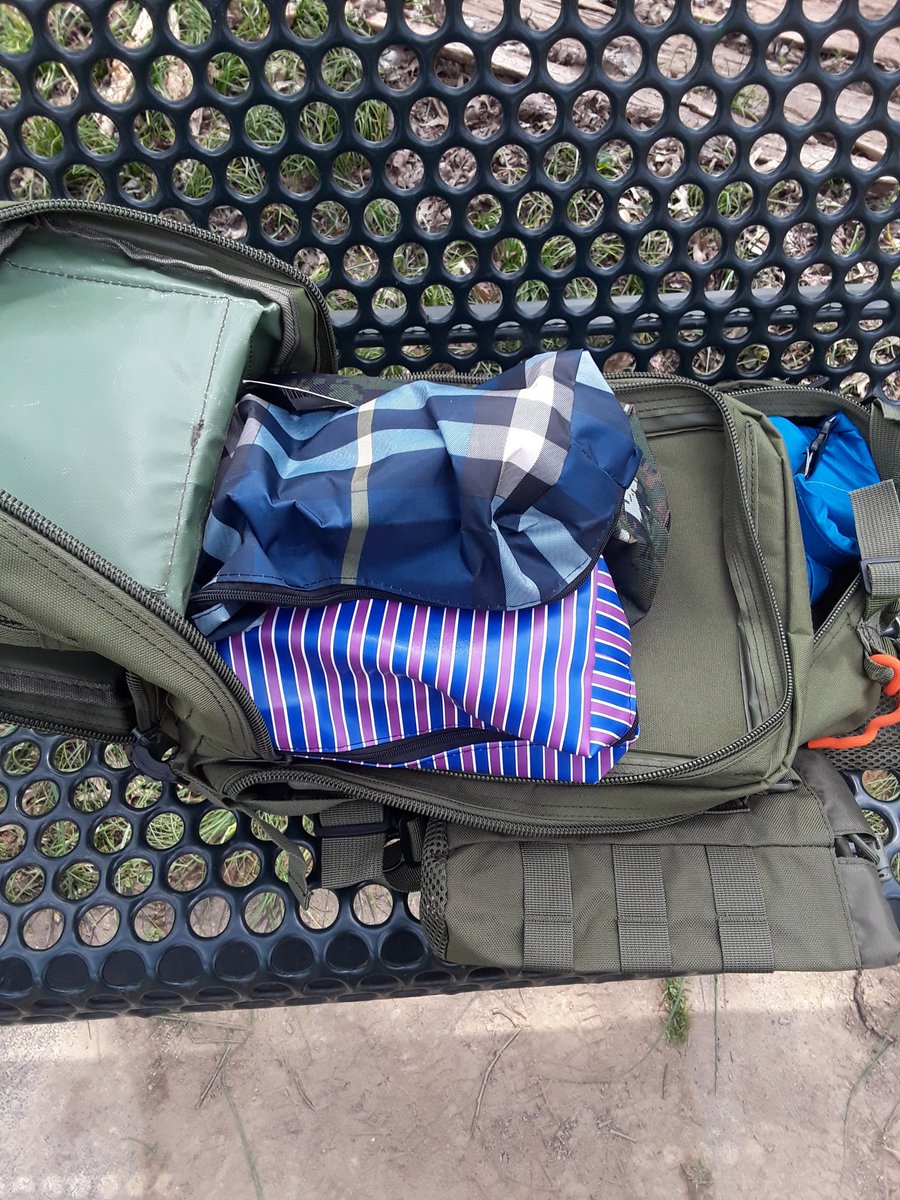 N4JAW's tweet photo. All of this went into that , this way. #qrpradio #ft817 #amateurradio #hamradio #randomlengthwireantenna #z817 #autotuner #lifepo4battery 3Ahr 12v battery #putikeeg mini #straightkey 9:1 unun mic 174 coax 100' throwline & weight Sony recorder & Thermos https://t.co/erYt3MJeVd