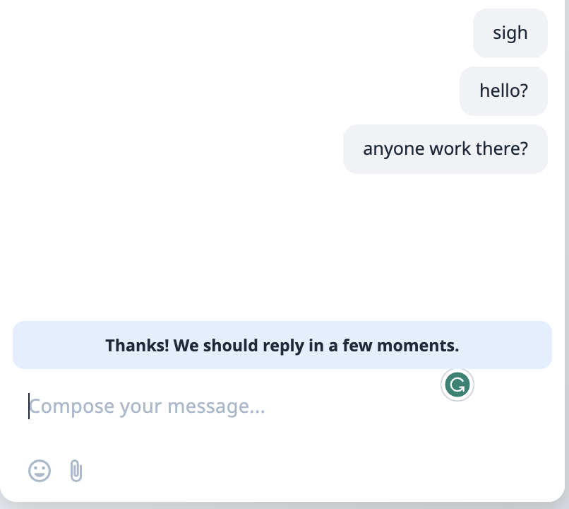 jasonlk's tweet photo. Just a typical day trying to get SaaS customer support https://t.co/tLKvesUiZQ