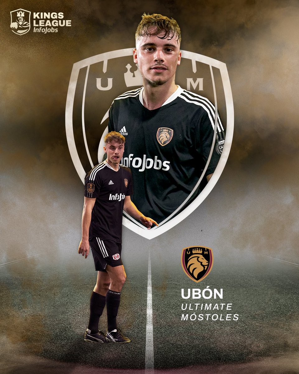 KingsLeague's tweet photo. El MVP del primer split jugará en @UltMostoles 

🦁🖤 @cristiianubonn https://t.co/1ijXag5Phe