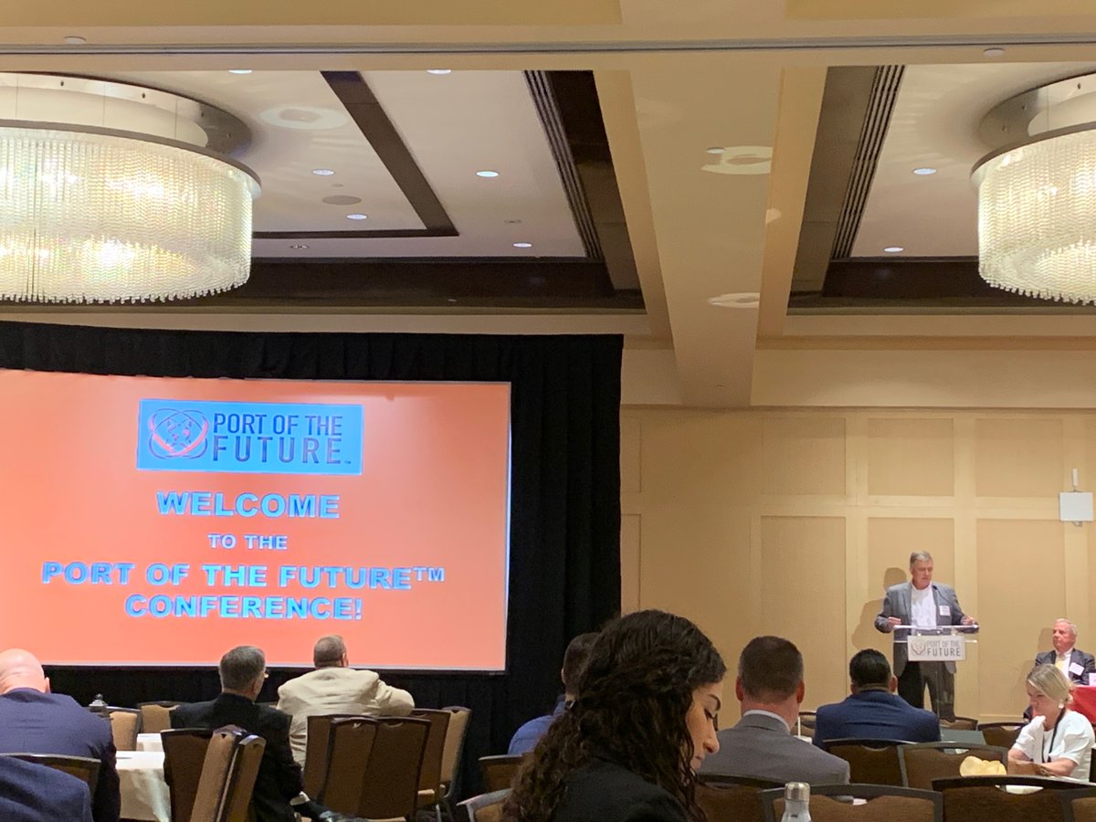 Port_Houston's tweet photo. Enjoying the day at the 2023 Port of the Future Conference. #ChairmanCampo #RogerGuenther #RichByrnes #POFC #PortofFuture #PortHOU💼📓 https://t.co/lEsWtUPjnL
