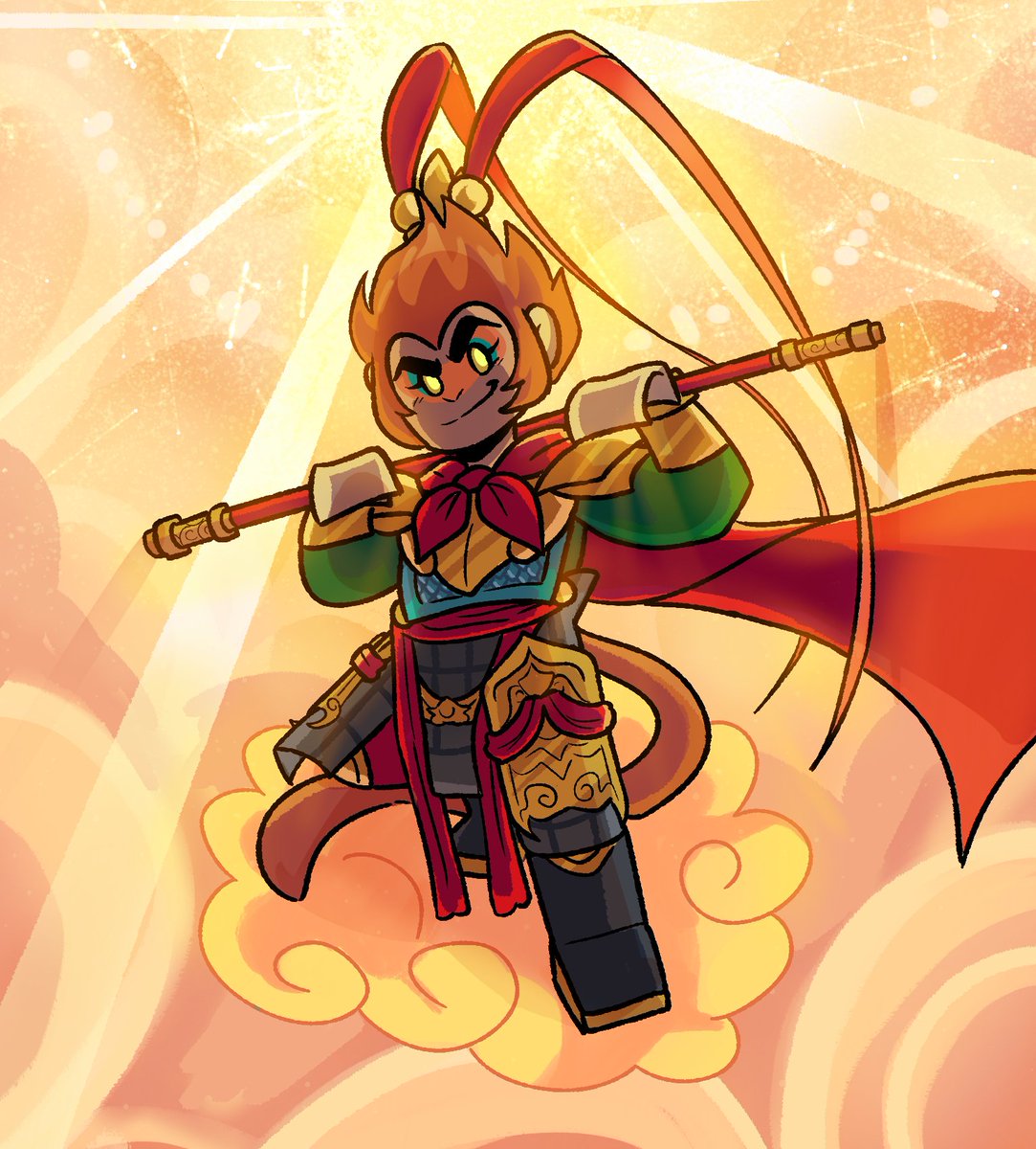 goBlinzzy's tweet image. macaco. #LEGOMonkieKid #SunWukong #fanart