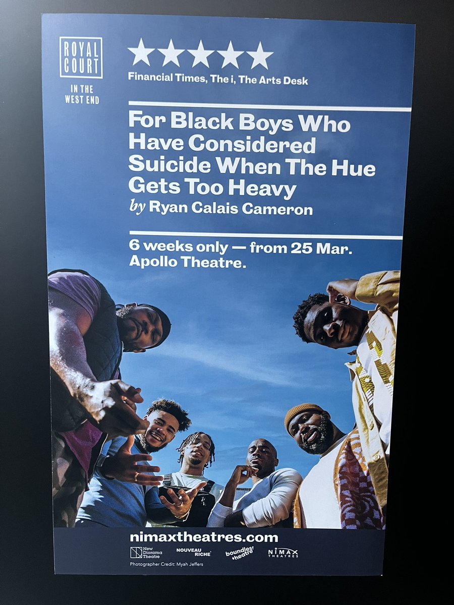 Seeing this for the second time today. Still as powerful as the first.  Took my 14 year old nephew today too, he wants to be an actor when he is older. Wanted to show him a story that he can resonate with and most of all what Young Black Kings can do ! ❤️🖤❤️🖤