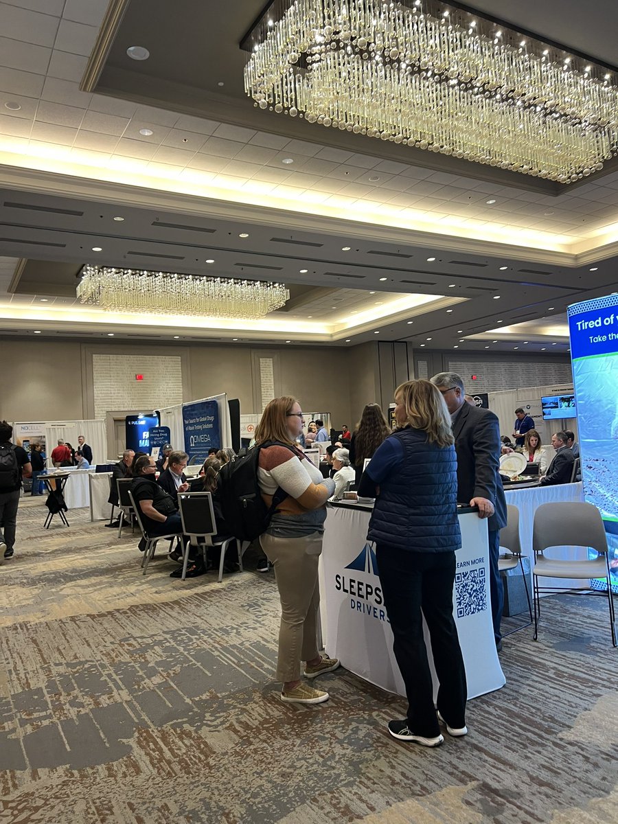 TRUCKINGdotORG's tweet photo. The #SSHR23 Exhibit Hall is officially open! Visit with the industry's top suppliers & manufactures during the exhibit hall hours. Thank you to our Exhibit Hall Opening and Lunch Sponsor @PrePass https://t.co/BGKQEgbIVj