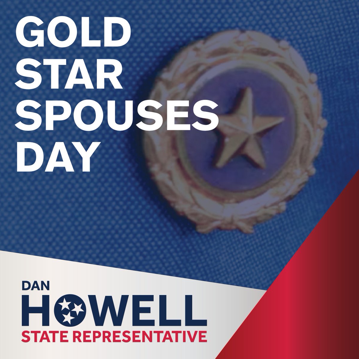 Today, we recognize the courage and resilience of Gold Star spouses who have lost a loved one while serving our country. We will never forget their sacrifice and will always stand with them. #GoldStarSpousesDay