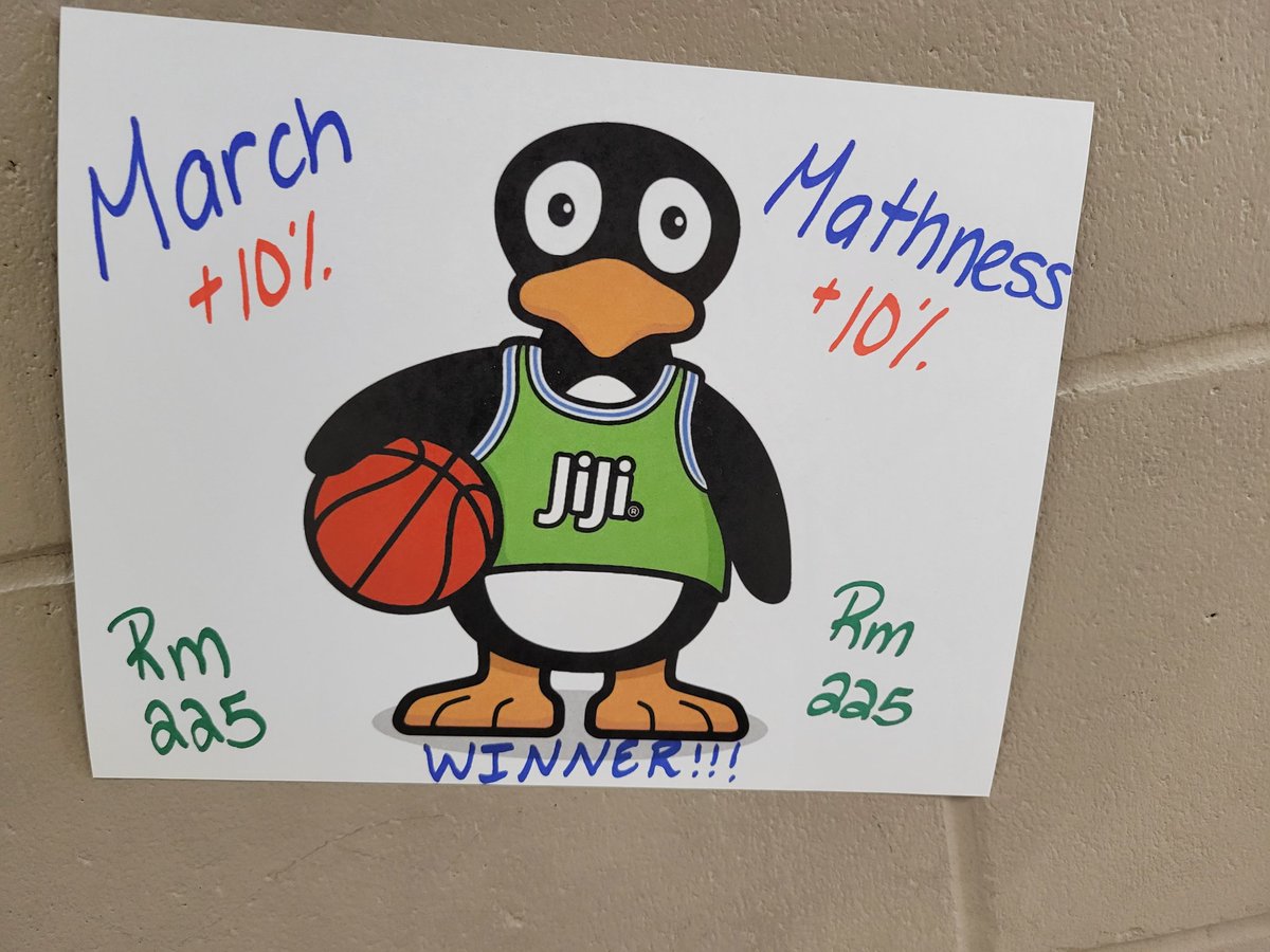 Congrats to the ST Math winners of March Madness! We won an extra 15 minute recess! #math #TPSAmazingStudents <a href="/STMath/">ST Math Educator? Follow us on MINDEduOrg!</a> <a href="/Taunton_Schools/">Taunton Public Schools</a> <a href="/Elizabeth_Pole/">Elizabeth Pole Principal</a>