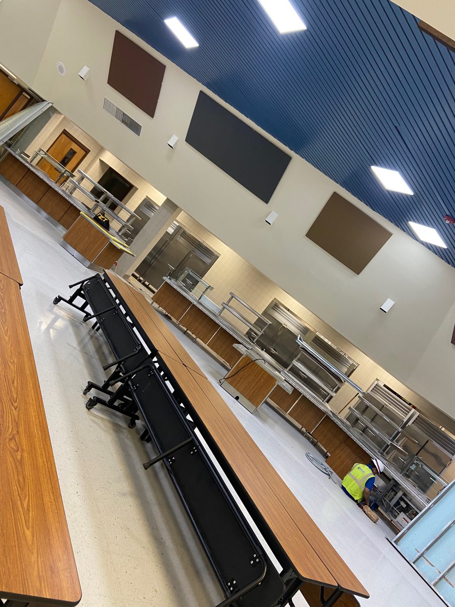 After 10 months of construction, <a href="/McAllenISD/">McAllen ISD</a> @brownmiddleschool cafeteria is almost ready to feed our students.