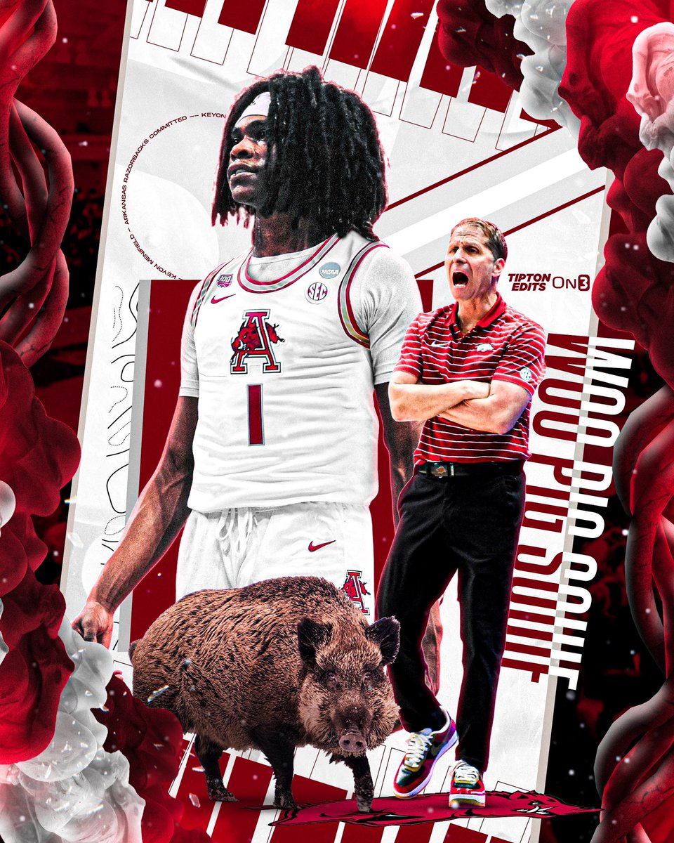 JoeTipton's tweet photo. NEWS: Washington transfer Keyon Menifield has committed to Arkansas, he tells @on3. 

Story: https://t.co/pmGTwPNyyA https://t.co/m4ekGJyu6O