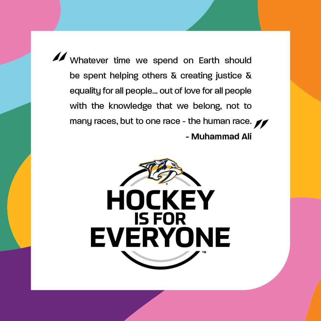PredsNHL's tweet photo. #HockeyIsForEveryone https://t.co/lu3FQFncUE