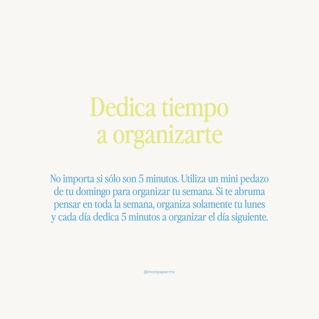 monpapermx's tweet photo. 3 tips para lograr el 'bare minimum' de la organización 🗓 ideales para cuando hay muchas cosas que hacer pero no estás en el mood 👇 https://t.co/RrJBRD2Or7