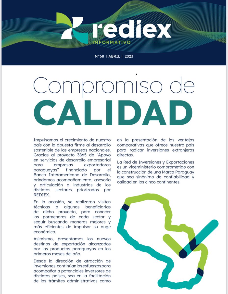 REDIEXParaguay's tweet photo. #InformativoREDIEX | #68 

-Misión de la TASK-Corea recorrió 11 empresas del sector alimenticio para brindar apoyo técnico

-Especialista senior de @el_BID, @mikalarsson, visitó empresas beneficiadas por el proyecto de apoyo en servicios de desarrollo empresarial https://t.co/NvOhRwpOLn
