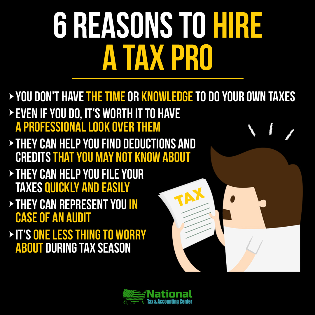 6 Reasons To Hire A Tax Pro

#taxes #Californiatax #sandiegotax #propertytax #incometax #salestax #taxreturn #irs #federaltax #taxrefund #taxcalculator #californiataxes #taxincalifornia #taxbrackets #taxes2022 #propertytax