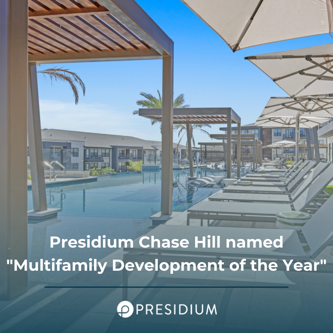 MultistoryPR's tweet photo. Presidium Chase Hill, located in San Antonio &amp; developed by our client Presidium, is the 2023 "Multifamily Development of the Year"! 👏

Our team developed the award entry for CoStar US's Impact Awards knowing it would be a contender. Learn more: https://t.co/sw9jH8O8Dn. https://t.co/pKmh6BohwO