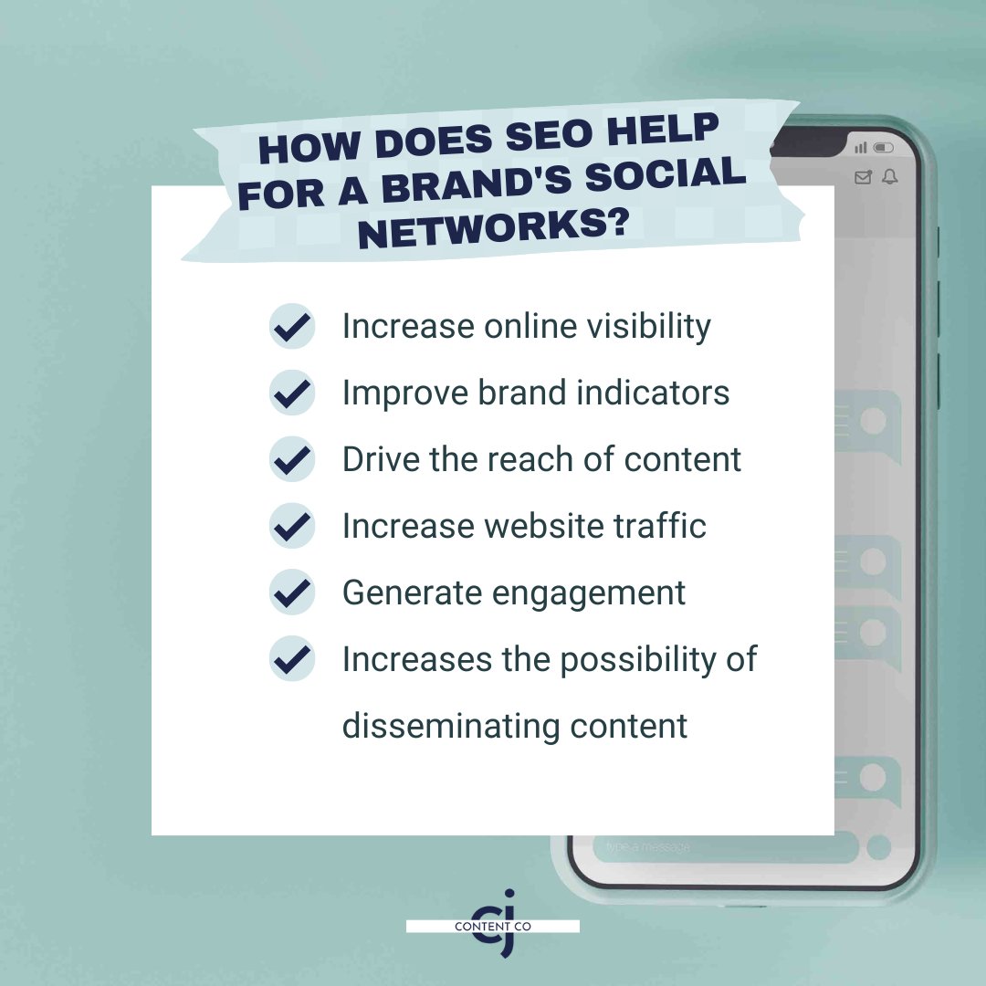 CJContentCo's tweet photo. 📌Is it important to apply SEO for social media strategies?

👉🏻Definitely yes! Find out the best reasons for you not to leave organic positioning aside. https://t.co/507GZd119W