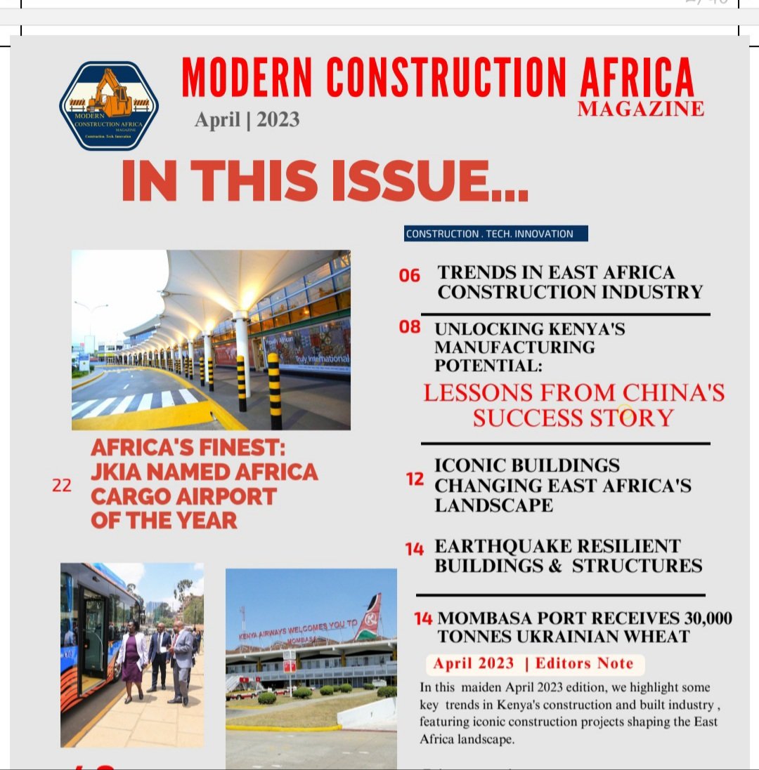 ModernConstru15's tweet photo. Here, read all the important East Africa construction sector stories this month of April 2023. https://t.co/9jhEwWt46j https://t.co/xa9WwA5vpz