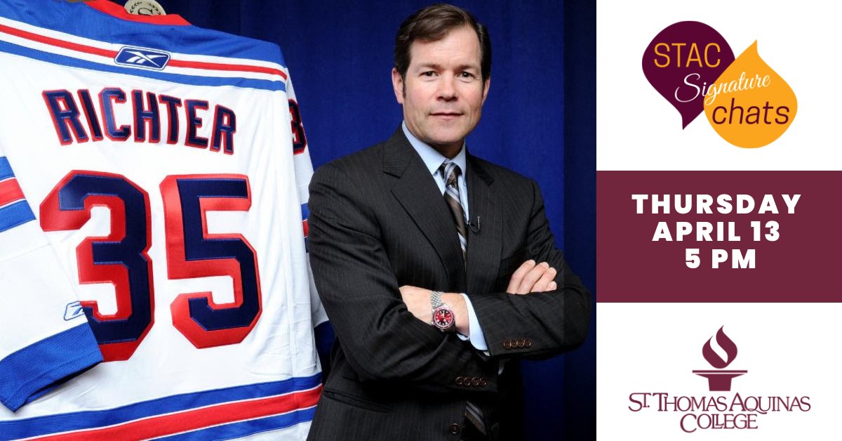 STAC_edu's tweet photo. Join us for a "Signature STAC Chat" with Mike Richter, 1994 Stanley Cup Championship winner with the New York Rangers and current President of Brightcore Energy.
#STAC #STACSpartans #STACChat #MikeRichter #College #HigherEd https://t.co/QVx5IBohv3