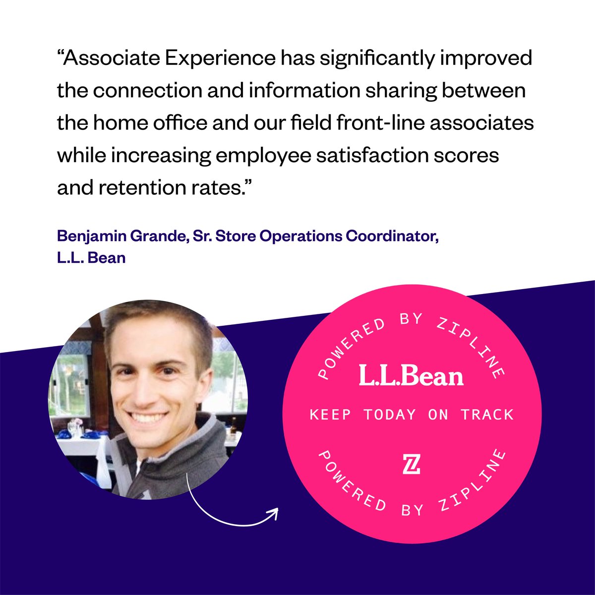 💖 We're obsessed with how <a href="/LLBean/">L.L.Bean</a> supports their team, from HQ all the way to the front lines. They’ve made it easy for associates to find exactly what they need, when they need it! (You could say that we were meant to bean!)

#ziplove #poweredbyzipline #KeepTodayonTrack