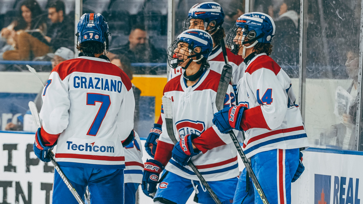 OHLHockey's tweet photo. A look through the lens at the 2023 #OHLCup Championship Final as the @JrCanadiensAAA captured their third showcase title on Monday night.

GALLERY 📸: https://t.co/JSU8g19IYl https://t.co/aZ0LQHuysv