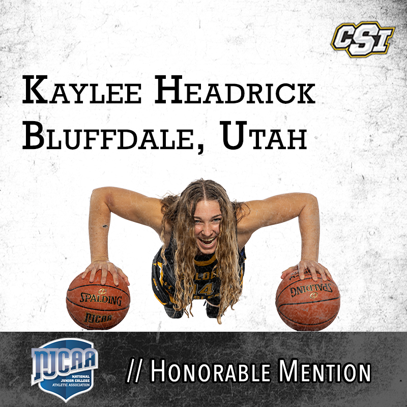 The National All - American teams have been released and a couple do it all type players from your Golden Eagles have been recognized. Congrats to Rob Whaley, and Kaylee Headrick being named to the NJCAA Honorable Mention 🦅🏀💪