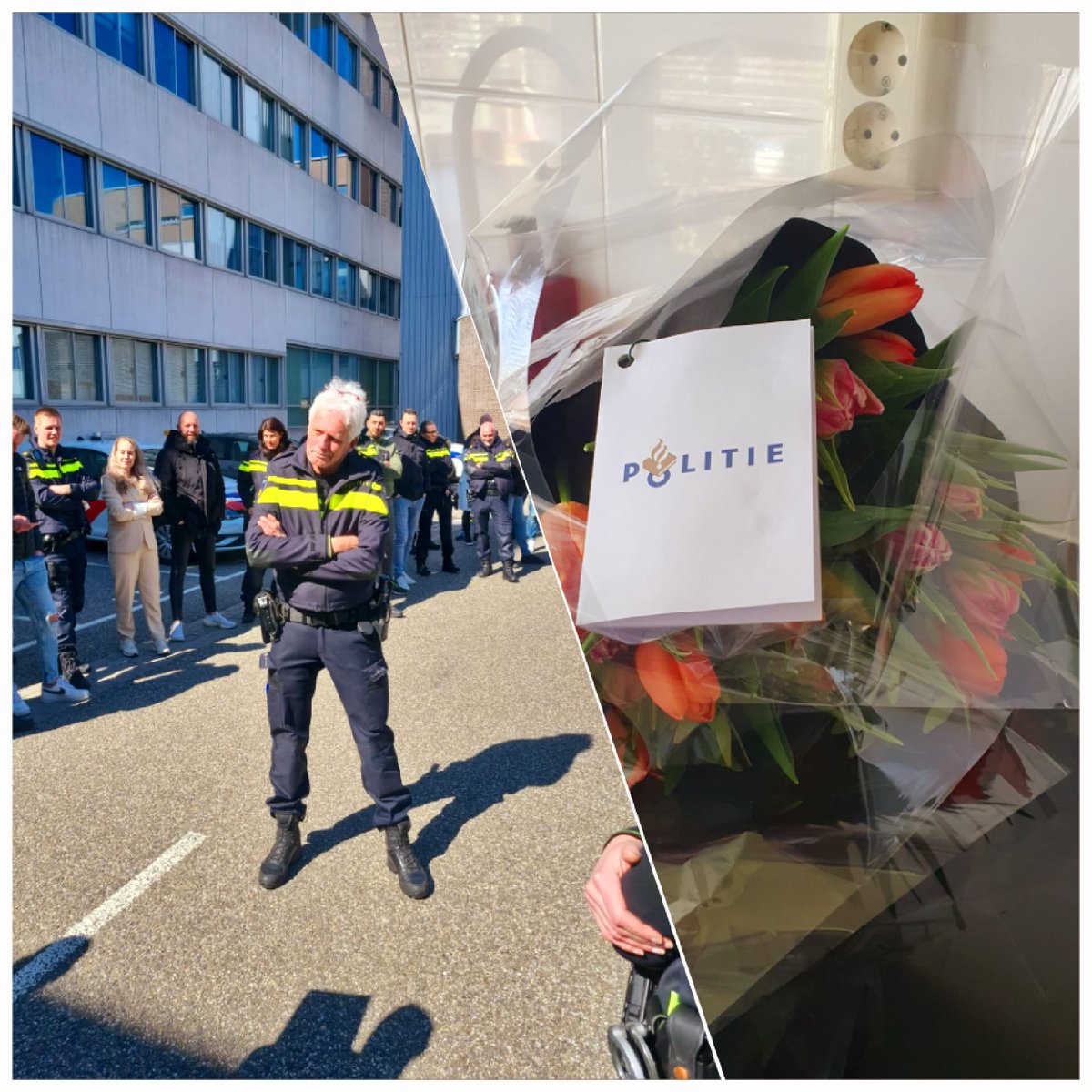 Leuke ontvangst en waardering vd organisatie n.a.v mijn 45 jarige dienstverband vandaag.
