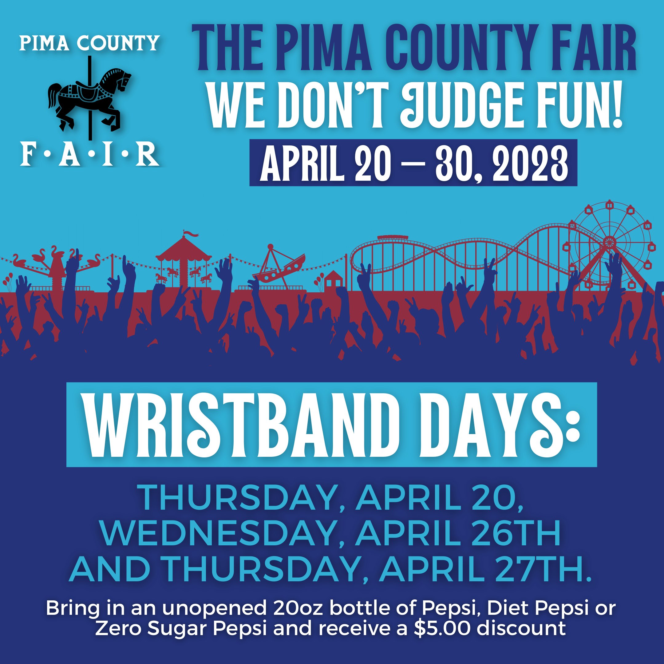Pima County Fair on Twitter "WRISTBAND DAYS! Wristbands are 40.00 for