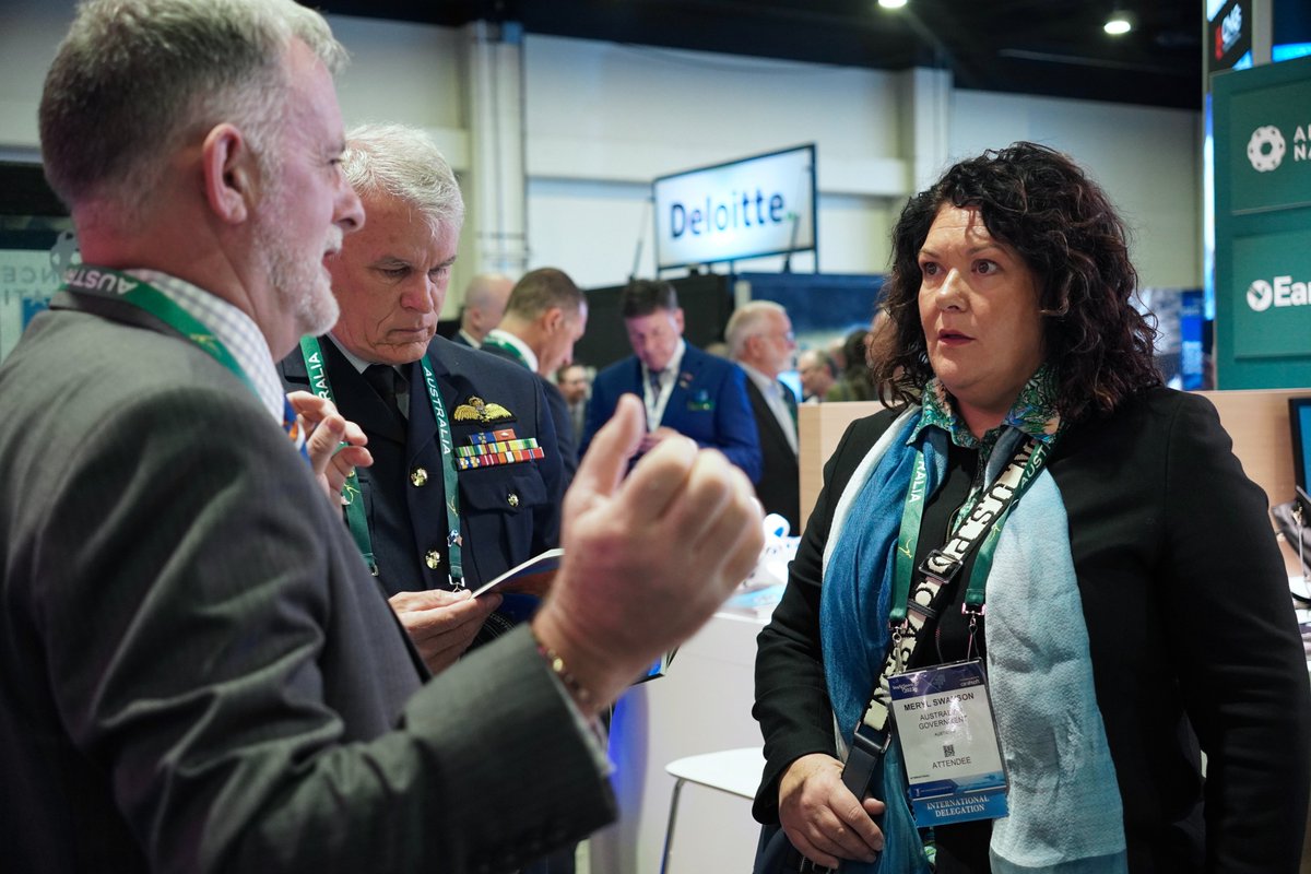 PLEXSYS's tweet photo. The @PLEXSYS &amp; @ImmersaView teams enjoyed visiting with special guests Ms. Meryl Swanson MP &amp; retired Air Vice Marshall Gavin Turnbull this week at #SAS23.

Visit our experts at Team Defence Australia’s Stand 1737 to experience our M&amp;S solutions.

ImmersaView – A PLEXSYS Company https://t.co/sRD4l6qdcI