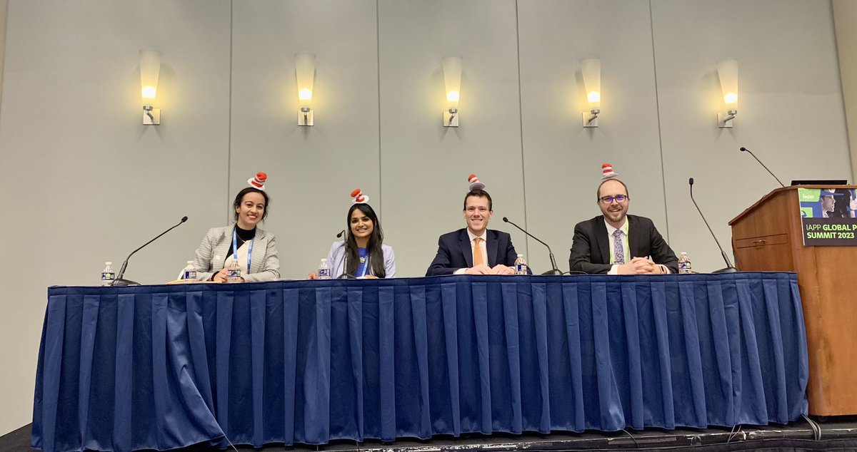 Felicity Slater (@slaterfe) on Twitter photo So you thought your IAPP GPS Panel was cute….you’ve just found your greatest competition 🥰🧢👒🎩🎓 <a href="/tatiianarice/">Tatiana Rice</a> <a href="/cobun/">Cobun Zweifel-Keegan</a> <a href="/Policy_DrDivya/">Divya Sridhar</a> <a href="/Brandon_J_Pugh/">Brandon J Pugh</a> So you thought your IAPP GPS Panel was cute….you’ve just found your greatest competition 🥰🧢👒🎩🎓 <a href="/tatiianarice/">Tatiana Rice</a> <a href="/cobun/">Cobun Zweifel-Keegan</a> <a href="/Policy_DrDivya/">Divya Sridhar</a> <a href="/Brandon_J_Pugh/">Brandon J Pugh</a>