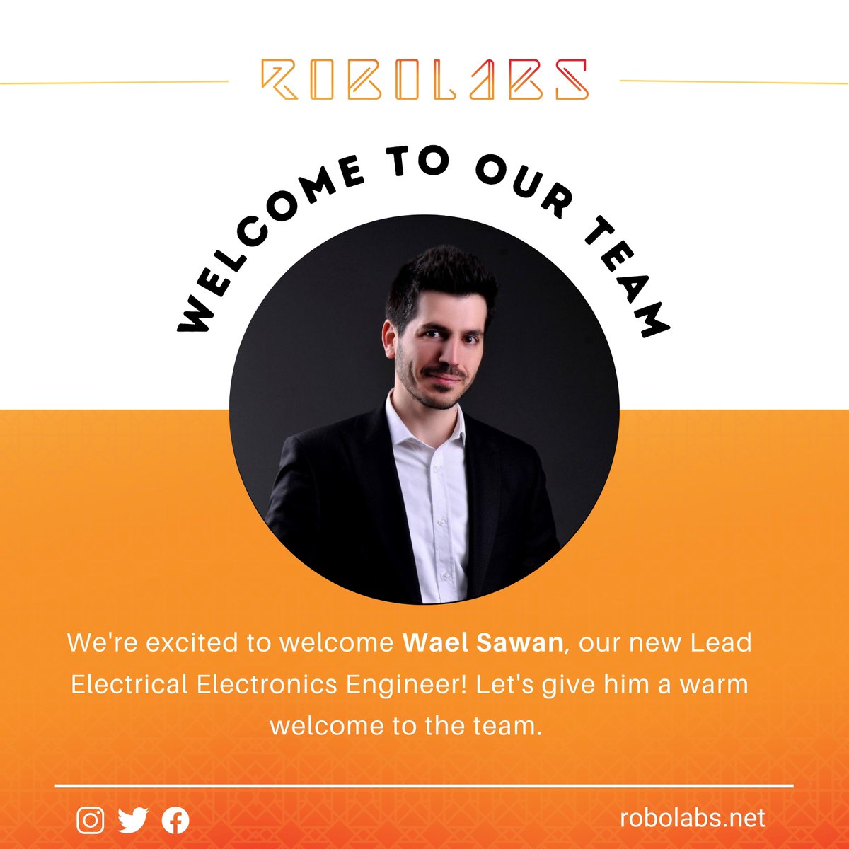 We are thrilled to announce that we have a new Lead Electrical Electronics Engineer joining our team! Please join me in welcoming Wael Sawan to RoboLabs team. He will be the Lead Electrical Electronics Engineer helping us develop and implement our electrical and electronic system