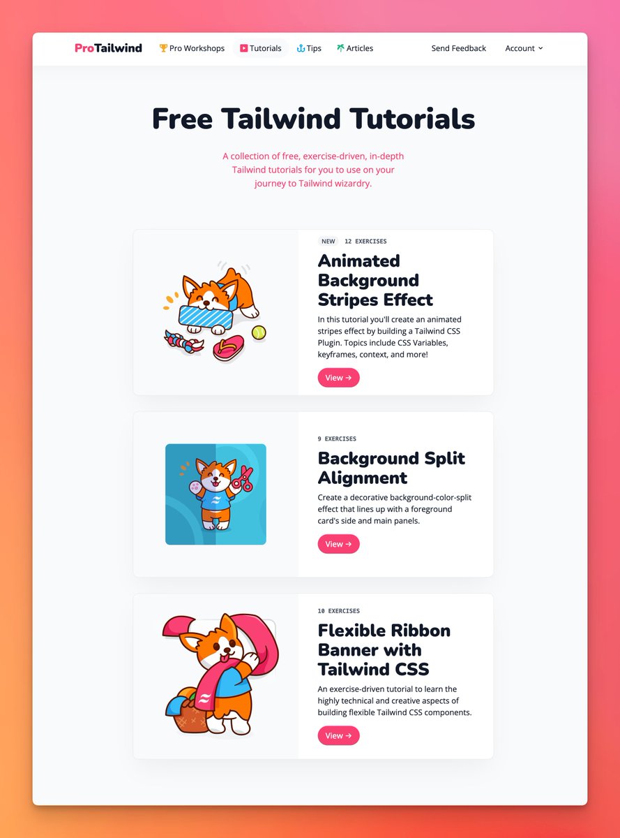 simonswiss's tweet photo. I'm not doing a good enough job promoting my FREE @ProTailwind tutorials.

Spent *many months* working on these and they're available to anyone who signs up for the mailing list.

Premium @tailwindcss courses with my signature teaching style, for FREE 👀 https://t.co/3kZPqVHZem