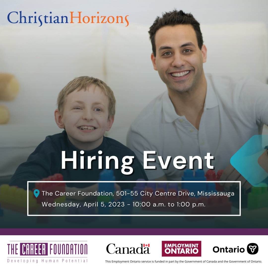 theCareerFnd's tweet photo. Join us tomorrow to #interview for:
✔️ Behaviour Therapy Assistant (Seasonal) $20.34/hr
✔️ Direct Support Professionals (Part-time) $22.92-$26.87/hr
✔️ Social Services Planner (Seasonal) $18.31/hr

Register and read #job postings:
🔗https://t.co/1njQyQ0Xvj

@CHorizons https://t.co/gaKPPaGEdm