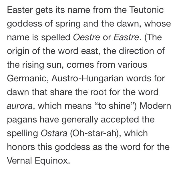 The Holy Apostolic Bible (HAB) on Twitter "Easter is Ostara. Witches