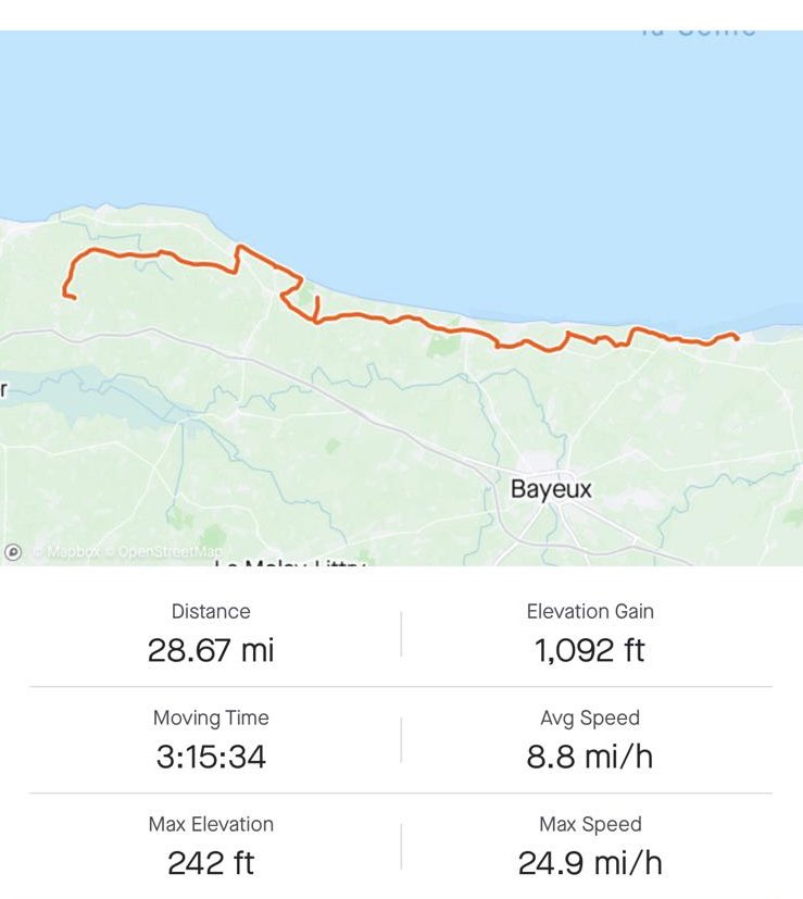 Watchetscouts's tweet photo. Day 4 of #Normandy cycling exped. Overnight Frost ! Today #OmahaBeach , #CollevilleCemetery #LeChaos #Arromanche #GoldBeach . 28 miles. Lots seen! #History #Remembrance @scouts @MoorsAndCoastal @SomersetScouts https://t.co/vO4FcwJ78E
