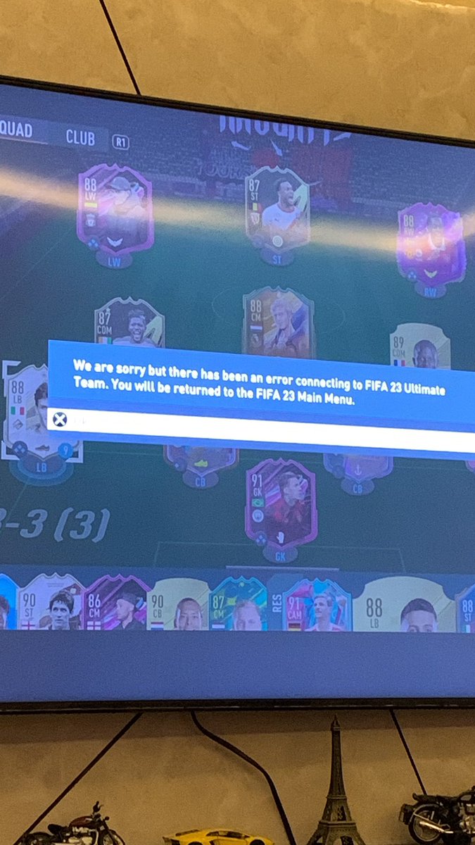 chironjoys's tweet photo. @EA @FIFAUTeam  @EAFIFADirect I am unable to play match modes in Fifa Ultimate Team, each time error says-“We are sorry but there has been error connecting to Fifa 23 UT”

Please help 
Squad name - CR7GOAT https://t.co/tCVsldMQo4